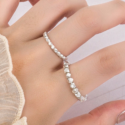 Irregular Small Pieces Of Sier Stylish Graceful Simple Rings