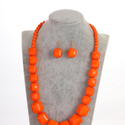 Acrylic Metal Exaggerated Artistic Retro Personalized Necklaces