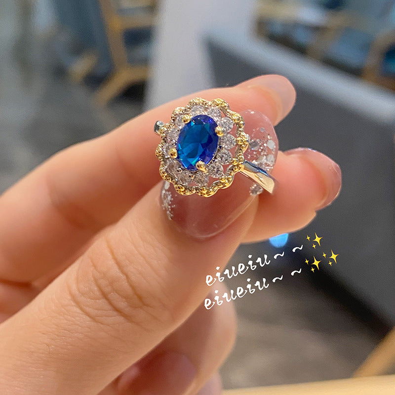 Diamond Female Niche Design Dark Green Rings