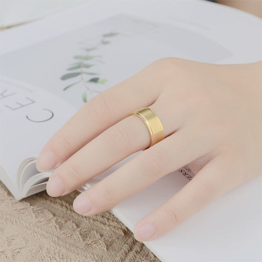 Men's Titanium Steel Frosted Simple Ornament Rings