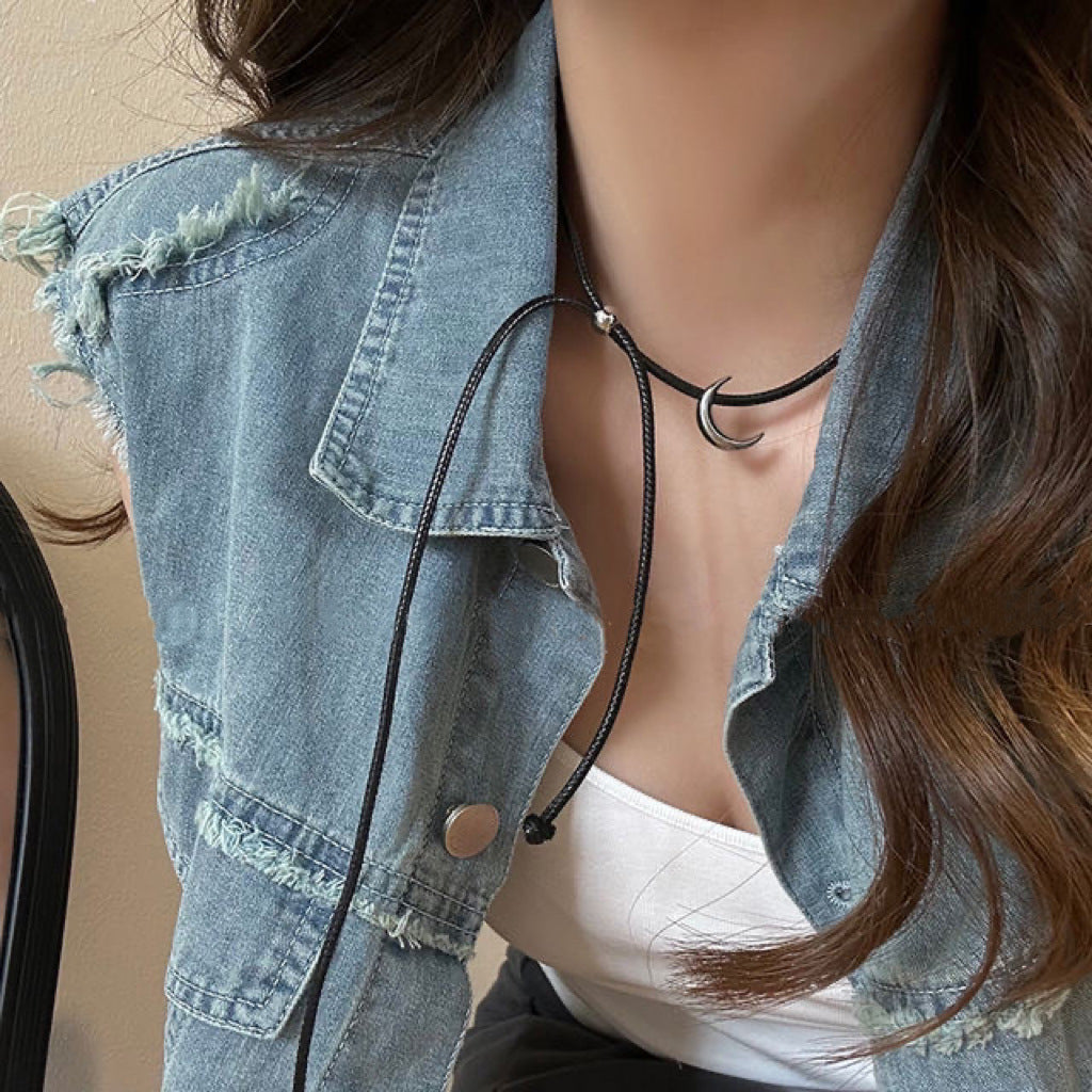 Black Rope Light Luxury Minority Clavicle Chain Necklaces