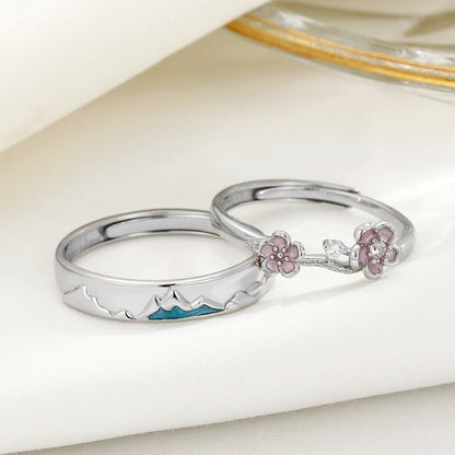 Women's & Men's & Sier Fuji Mountain Elegant Fashion Rings