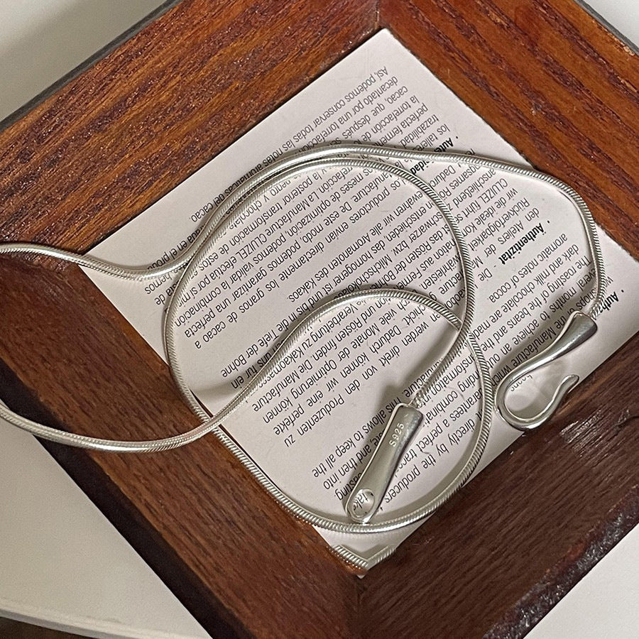 Female Hook Snake Bones Chain Simple Necklaces