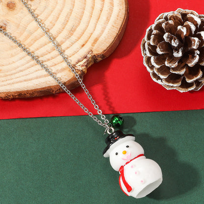 Christmas Cartoon Sweet Cute Childlike Santa Necklaces