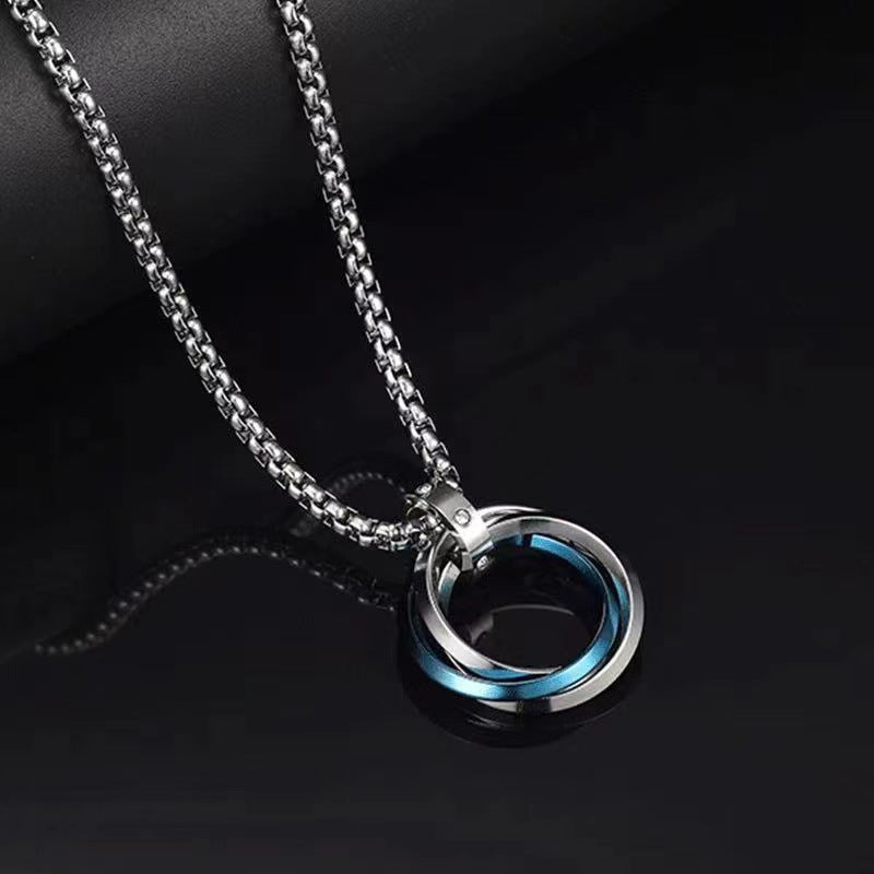 Men's Titanium Steel No Fading Trinity Female Necklaces