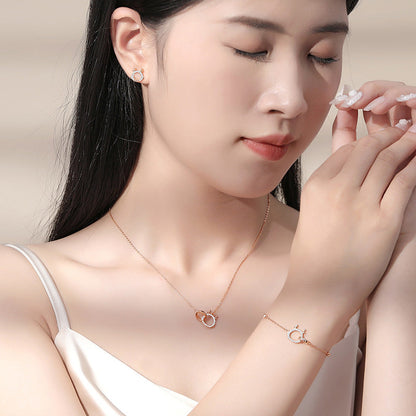 Women's Sier Life Chinese Clavicle Chain Micro Necklaces