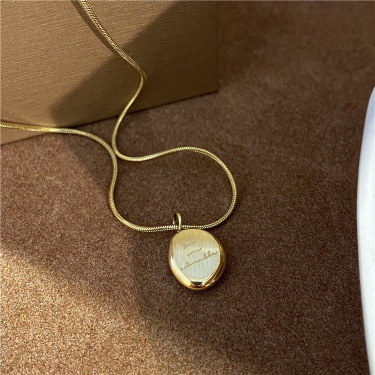 Women's Pendant For Trendy Titanium Steel Sweater Chain Necklaces