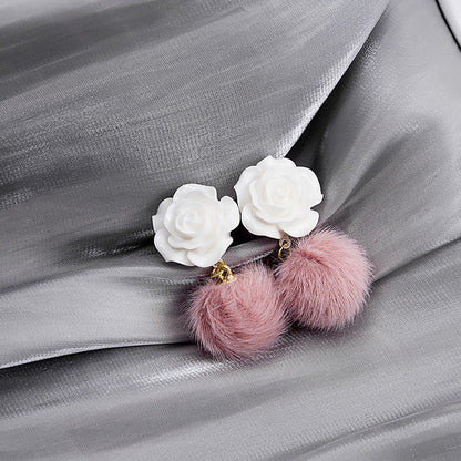 Style Plush Rose Petals Three Colors Rings
