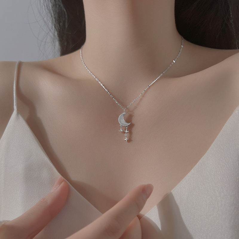 Women's Sterling Sier Affordable Luxury Style Clavicle Necklaces