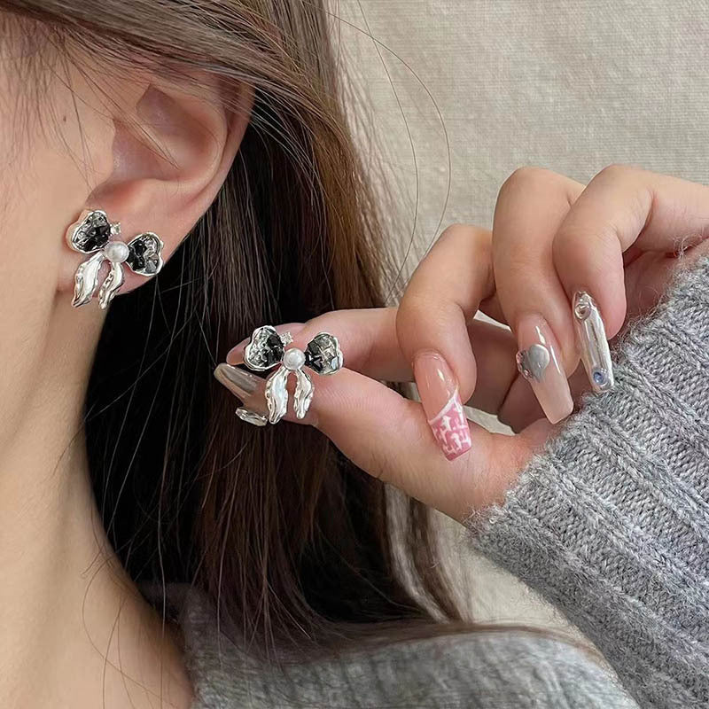 Women's Bow For Sweet Cool Style Light Earrings