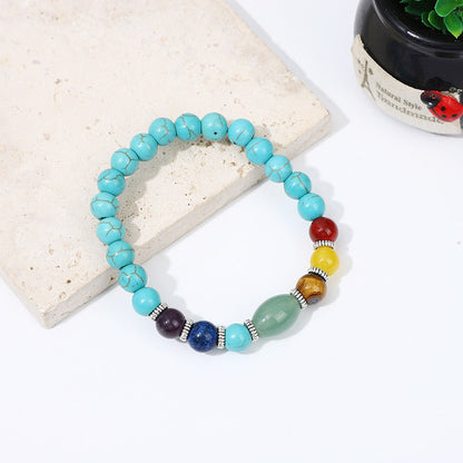 Yoga Colorful Natural Stone Tiger Eye Bracelets
