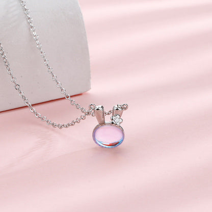 Zodiac Sign Of Rabbit Clavicle Chain Necklaces