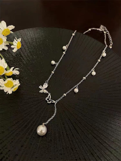 Women's Design Advanced French Short Pearl Princess Necklaces