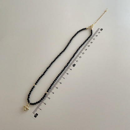 Women's Vintage Pearl Crystal Cross For Niche Necklaces