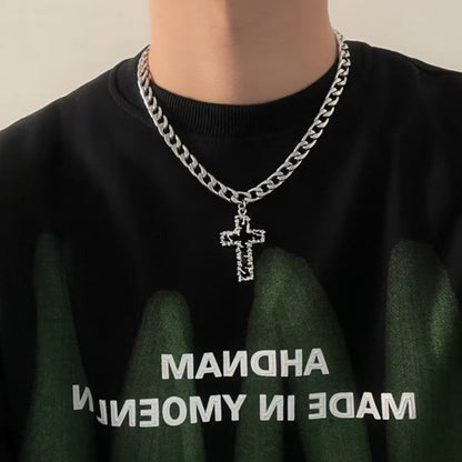 Style Melting Cross Hip Hop Cuban Necklaces