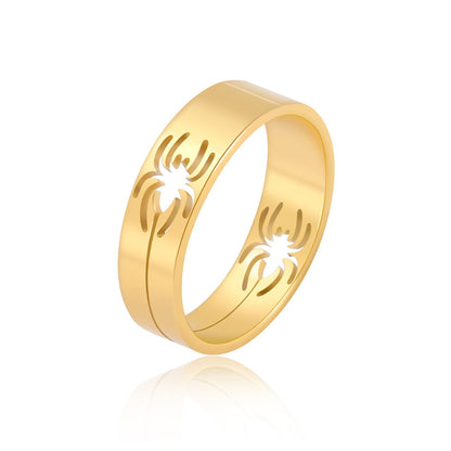 Titanium Steel Hollow Spider Wire Stainless Rings