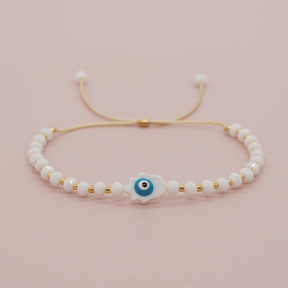 Eye Female Style Design Hand-woven Adjustable Bead Bracelets