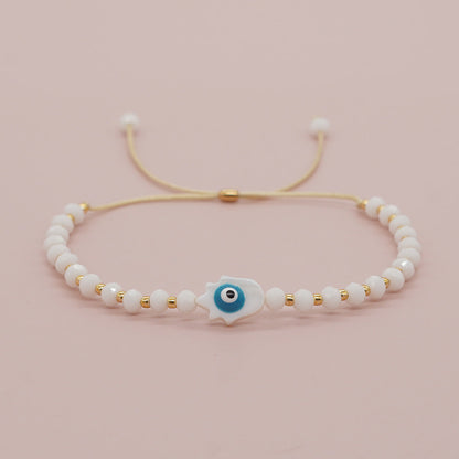 Eye Female Style Design Hand-woven Adjustable Bead Bracelets