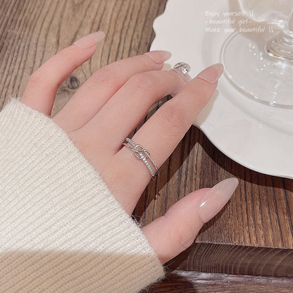 Zircon Female Personalized Minority Advanced Design Rings