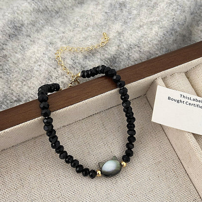 Colorful Kitty Black Crystal High-grade Daily Wear Necklaces