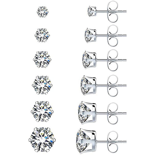 Shi Jewelry Trendy Simple Hexagonal Claw Rhinestone Rings