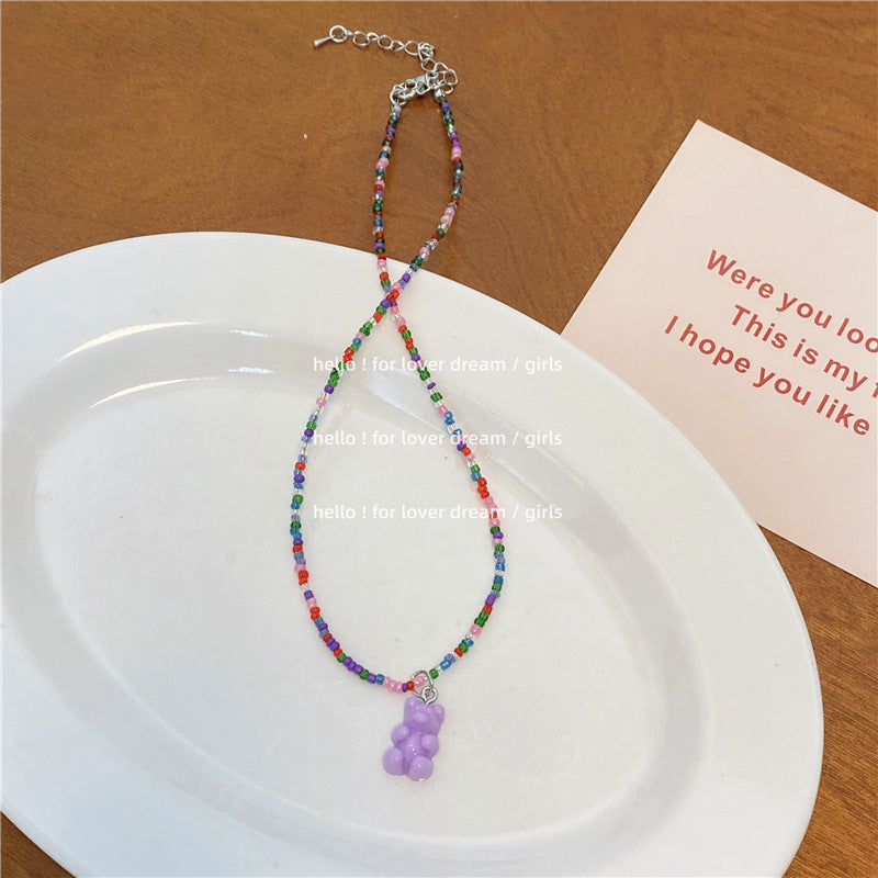 Beads Stringed Sweet Cute Girly Style Necklaces