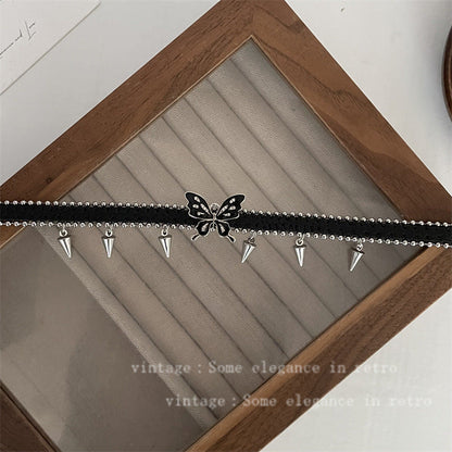 Women's Personality Butterfly Exquisite Design High-grade Style Necklaces