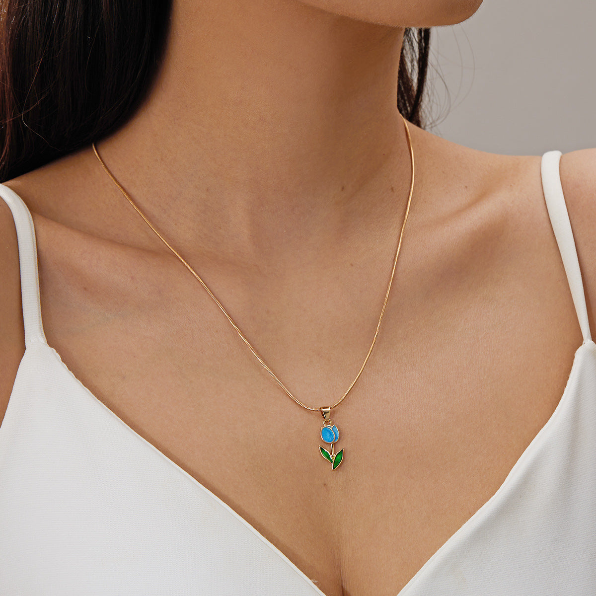 Tulip Flower Sweet Grace Beauty Snake Bracelets