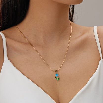 Tulip Flower Sweet Grace Beauty Snake Bracelets