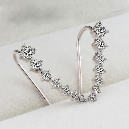 From You Have Rhinestone Long Seven Ear Earrings