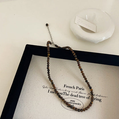 Women's Stone Beaded Design Sense Niche Simple Necklaces