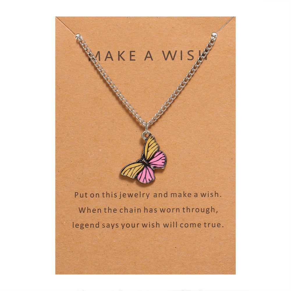 Bohemian Alloy Butterfly Pendant Suit Clavicle Necklaces