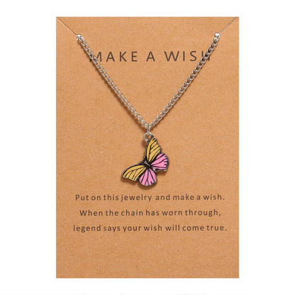 Bohemian Alloy Butterfly Pendant Suit Clavicle Necklaces