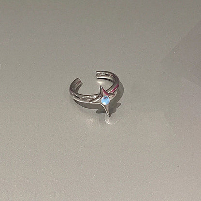 Women's Design Asterism Cold Style Light Luxury High-grade Moonstone Opal Rings