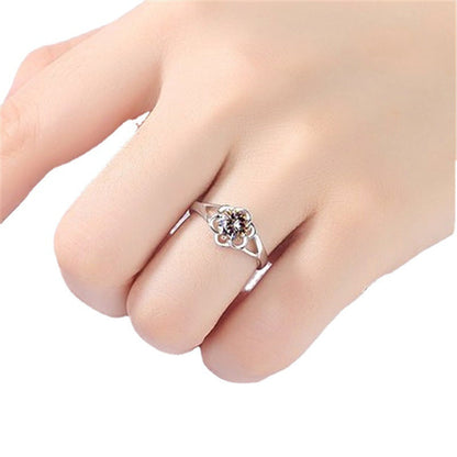Women's Artificial Diamond Ornament Fashion Mouth Wedding Rings