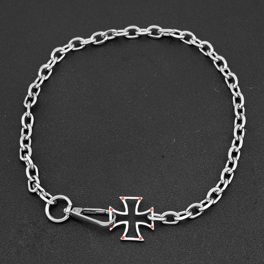 Diamond Cross Hot Personality Couple Clavicle Necklaces