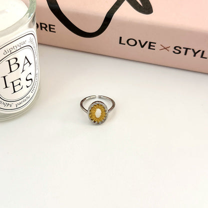 Female Retro Fashion Elegance Gemstone Open Index Finger Tide Rings