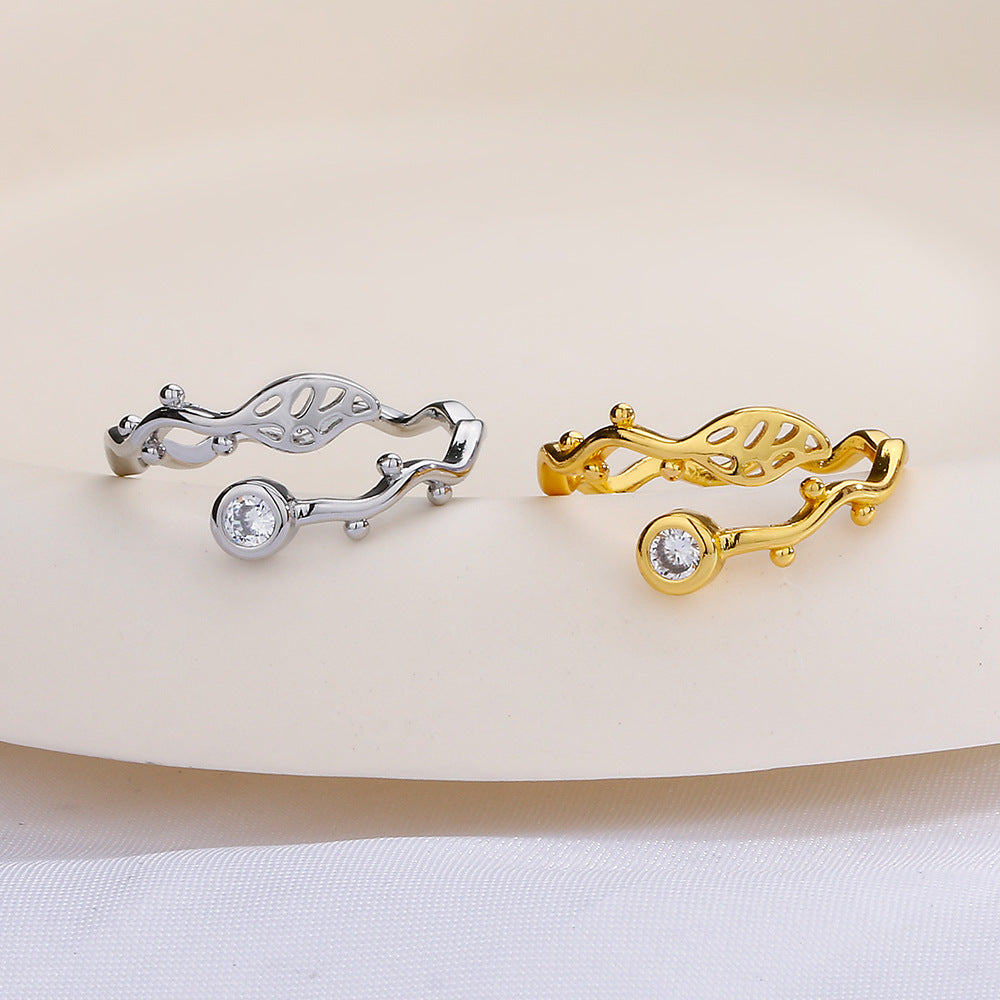 Unique Design Open Artistic Temperament Rattan Rings