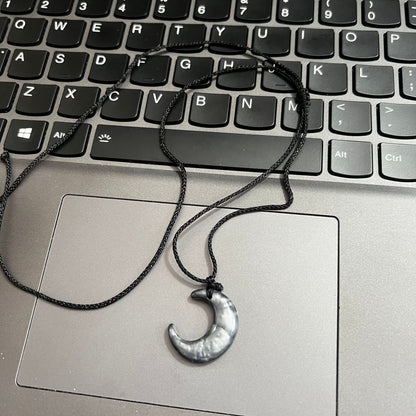 Moon Black Cat Eye National Style Necklaces