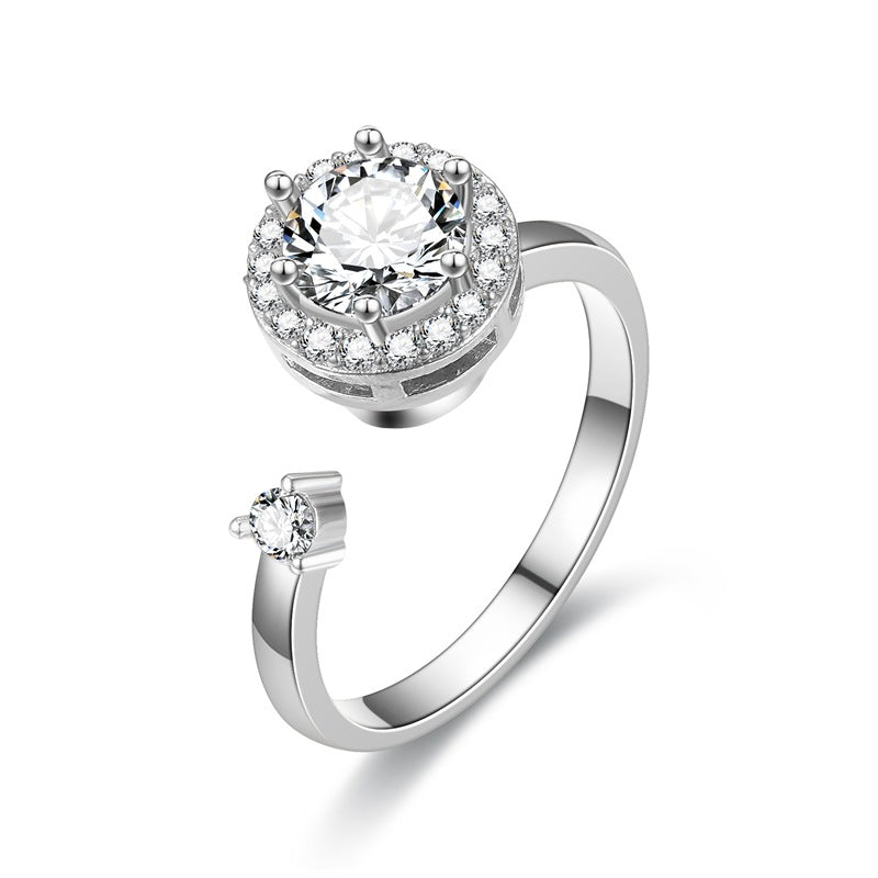 Light Luxury Temperament Rotatable Live Female Rings