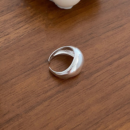 Korean Style Fashion Geometry Pattern Sier Hip Rings