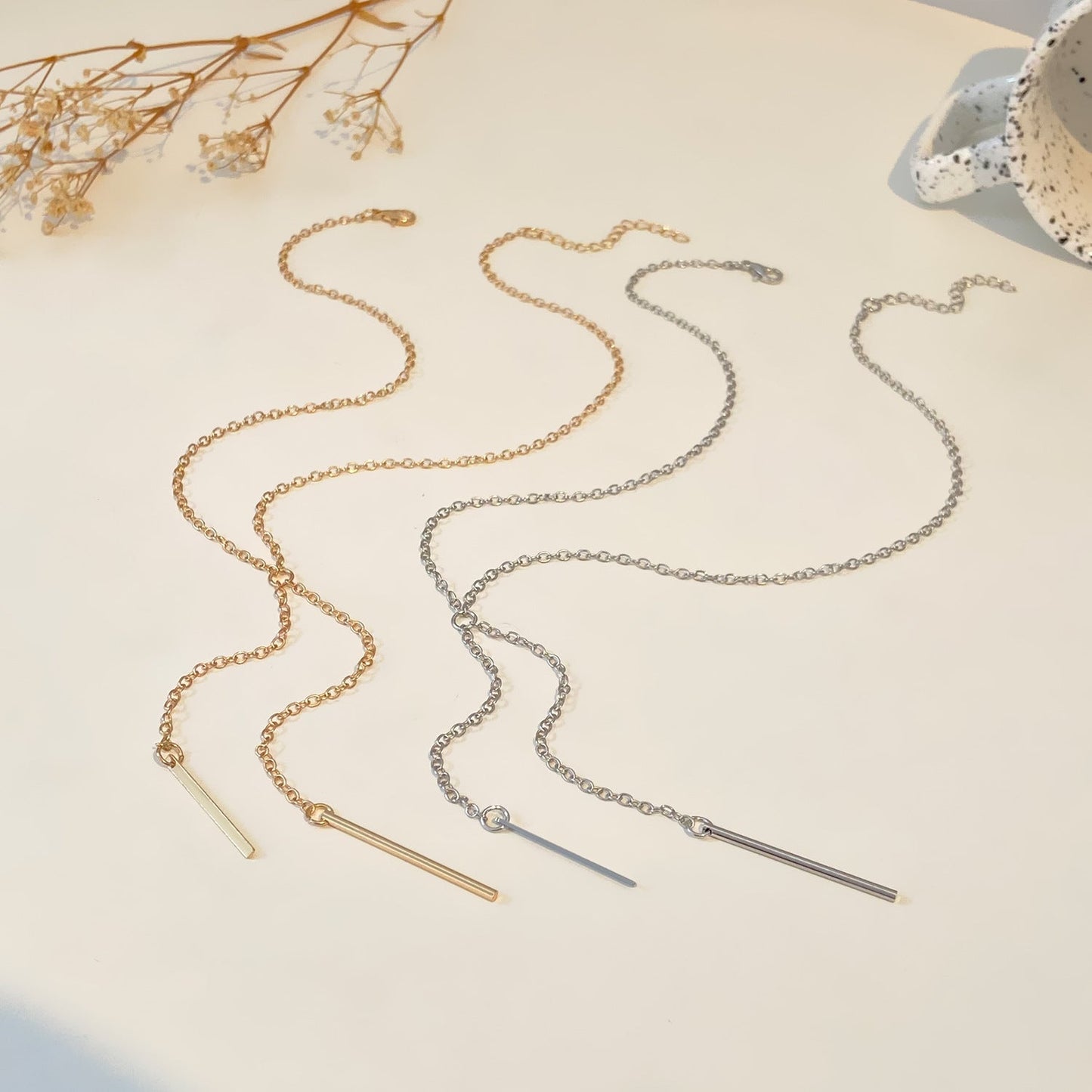 Retro Fashion Word Chain Pendant Sweater Necklaces