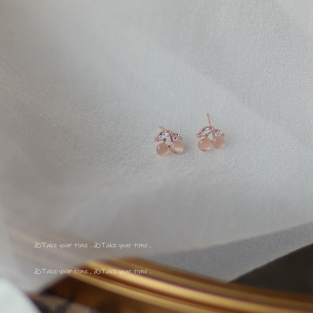 Inlaid Zircon Sier Needle Plated Glass Rings