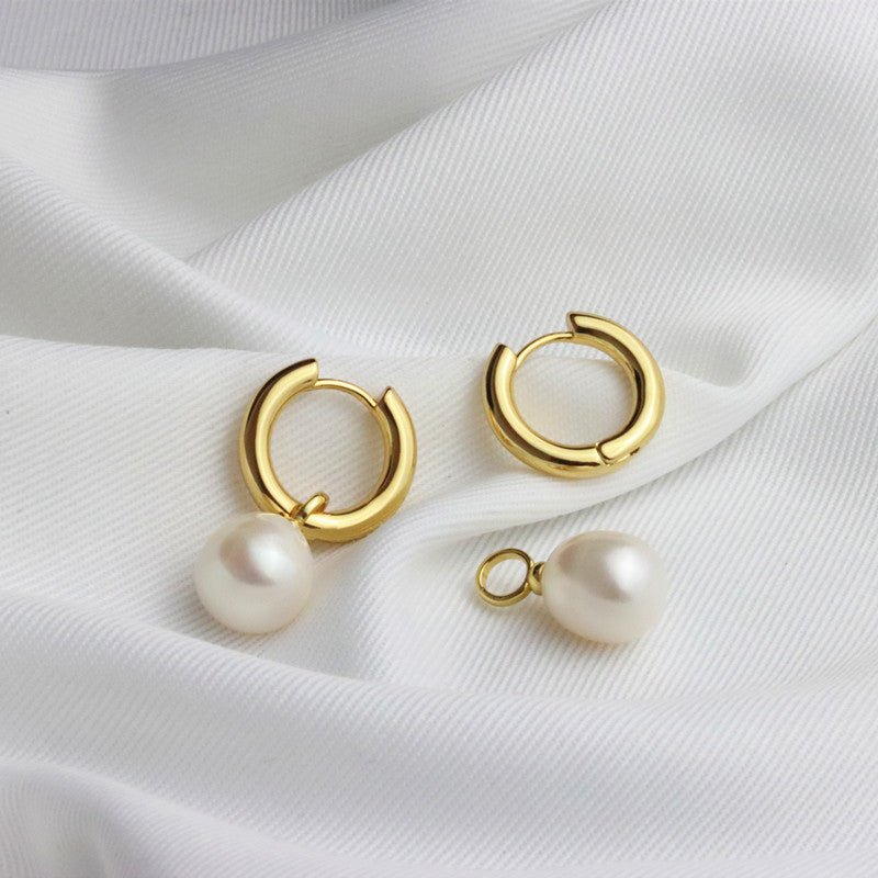 Women's Style Temperament Pearl Ear Clip High-grade Light Luxury Earrings