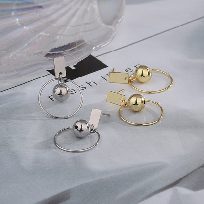 Women's Big Circle Personalized Temperament High-key Eardrop Round Earrings