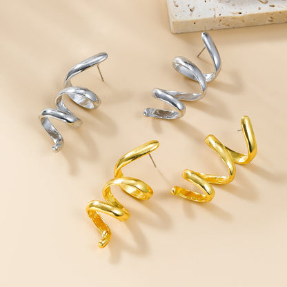 Women's Autumn Metal Alloy Fashion Design Thread Earrings