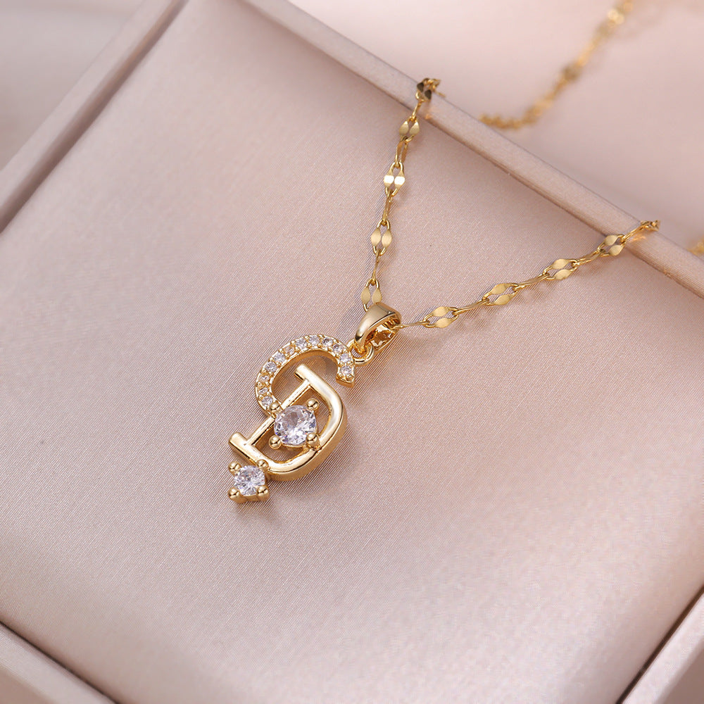 Women's Light Luxury Zircon Minority Design Clavicle Necklaces