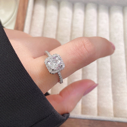 Women's Luxury Fashion Opening Zircon Adjustable Gold Rings