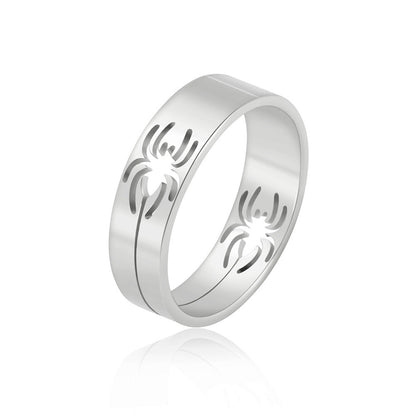 Titanium Steel Hollow Spider Wire Stainless Rings