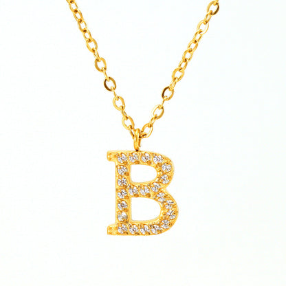 Women's English Letter Pendant High-grade Clavicle Chain Necklaces